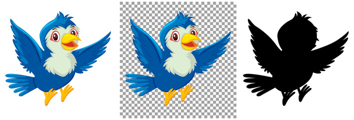 Set of bird character