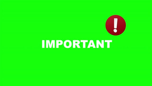 Important written on red label. Advertising sign. stock illustration.