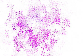 Light Purple vector template with artificial intelligence structure.