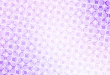 Light Purple vector pattern with spheres.
