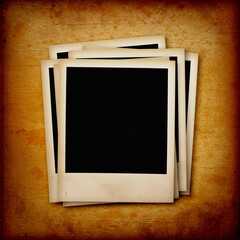   Blank photo frame on the grunge
