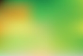 Light Green, Yellow vector blurred shine abstract template.