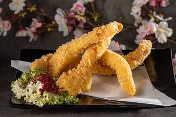 Breaded Fried Tempura Chicken Appetizer