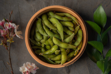 A Bowl of Steamed Edamame