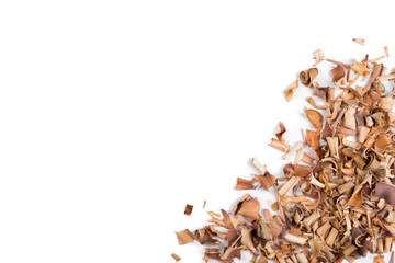 dried lemongrass for herbal tea isolated on a white background