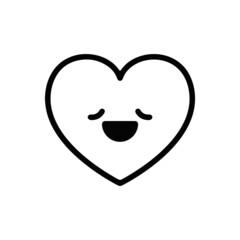 heart emoji with shy
