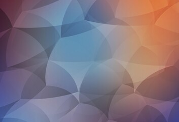 Obraz premium Light Blue, Red vector layout with lines, triangles.