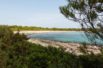 Fototapeta na wymiar Son Saura beach, Menorca, Balearic Islands, Spain