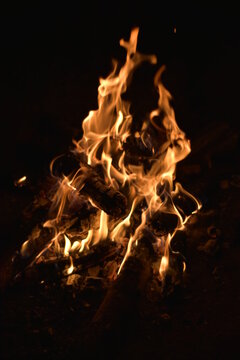fire in the dark