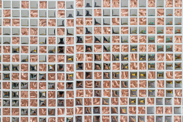 Pink Gold Glass Mosaic