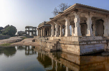 Hindu temple on Mount Hemakuta, in Hampi