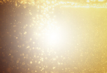 Glittering stars of blur gold  bokeh