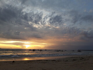 Obraz premium sunset on the beach