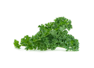 Kale leaf salad vegetable isolated on white background