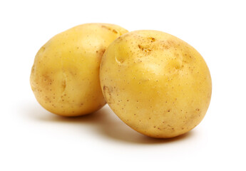 New potato isolated on white background 