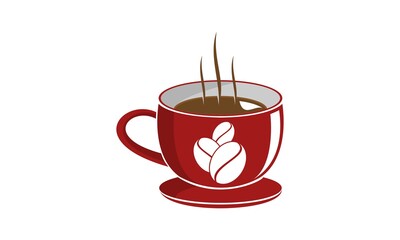 A cup of coffee symbol vector design
