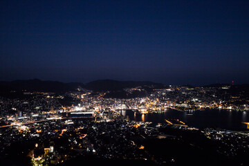 Fototapeta premium 稲佐山からの長崎市街地夜景 世界新三大夜景