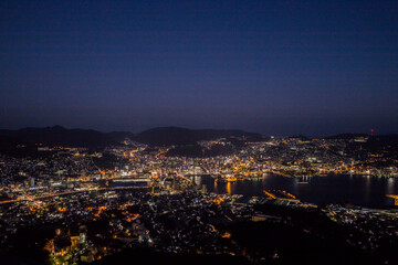 稲佐山からの長崎市街地夜景　世界新三大夜景