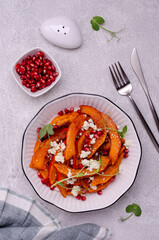 Fried pumpkin slices