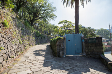 晴天のオランダ坂　長崎市東山手