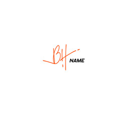 BH B H Initial Handwriting or Handwritten Logo for Identity. Logo with Signature and Hand Drawn Style.