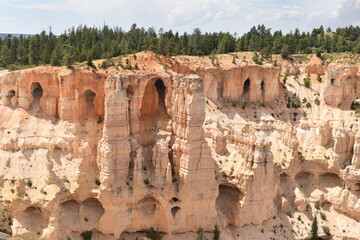 A view of hoodoos within Bryce Canyon National Park, Utah.