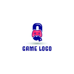 Q initial letter with game console icon and pixel for gaming logo concept. game startup application