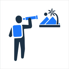 Site view or vision icon