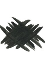 Black cross watercolor brush or stripes on white background