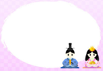 雛祭りの可愛い背景