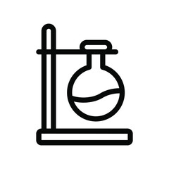 Scientific experiment icon vector graphic illustration