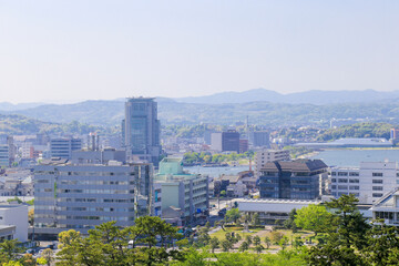 Fototapeta na wymiar 松江城 天守閣からの眺め