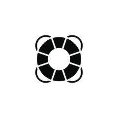 Fototapeta premium Help and support icon. Simple solid style for web template and app. Call center, assist, service, contact, phone, computer, info, vector illustration design on white background. EPS 10