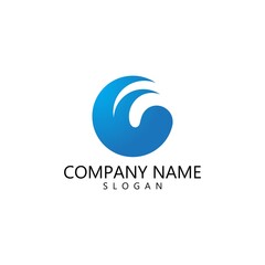 Fototapeta premium Water wave Logo