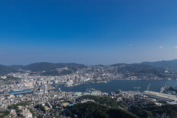 稲佐山展望台からの長崎市街地眺望