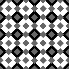 Seamless pattern. Vector geometric background. Squares of different shapes, diagonal structure