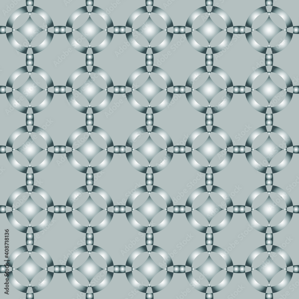 Aufkleber decorative seamless pattern on grey background. monochrome. vector graphics.