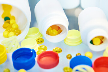 Plastic pill jars