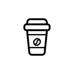 coffee paper cup icon vector