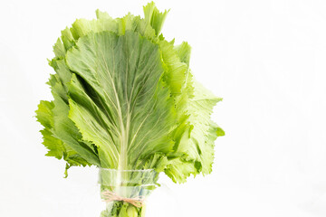 Sarson Leaves Saag Of Brown Or Chinese Black Mustard Rai Raya Or Raai Also Known As Brassica Juncea...