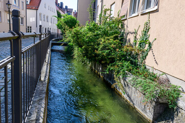 Impressionen aus Augsburgs Kanalsystem in der Altstadt