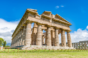Fototapeta premium The Second Temple of Hera (or Temple of Neptune) in Paestum. Italy