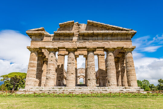 The Second Temple of Hera (or Temple of Neptune) in Paestum. Italy