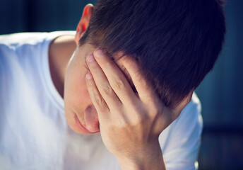 Fototapeta premium Sad Young Man