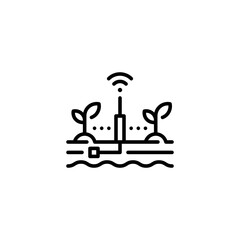 Vector Smart Farm Technology Icon