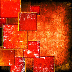 squares on a grunge background