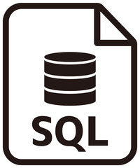 SQL icon | Major Database format vector icon illustration