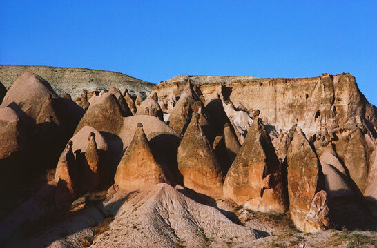 Fairy chimneys at Pasabagi, Devrent Valley, Zelve, Cappadocia, Turkey
