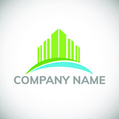 Fototapeta premium Real estate logo design. Vector illustration