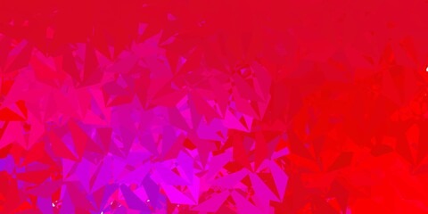Light pink, red vector geometric polygonal layout.